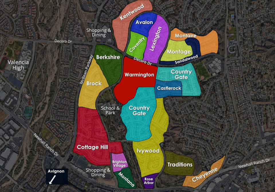 Graphic Map of Valencia Northbridge