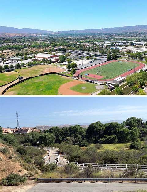 Valencia Hign and Nearby Trails