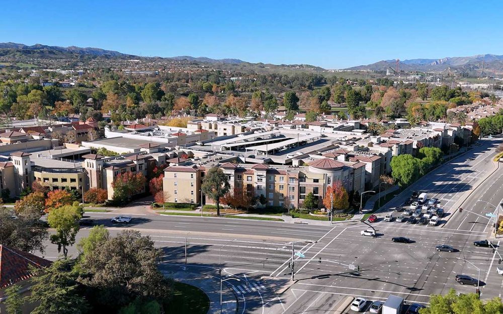 Aerial of the Madisons Condo Community in Valencia CA