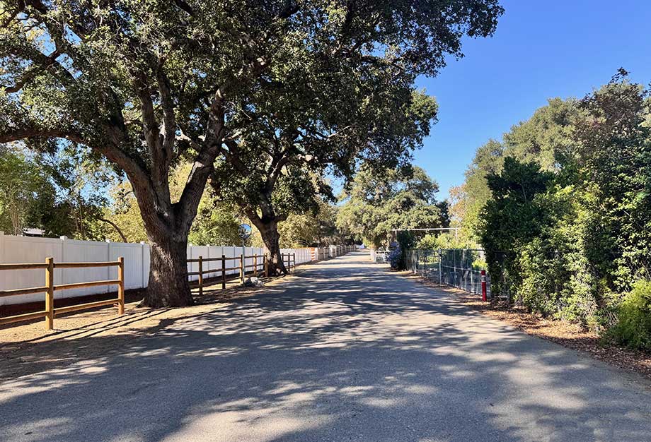 Country Road with Horse Trails in Sand Canyon