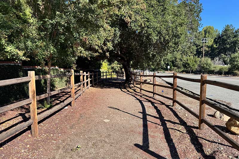 Winding Horse Trails Along Sand Canyon Road