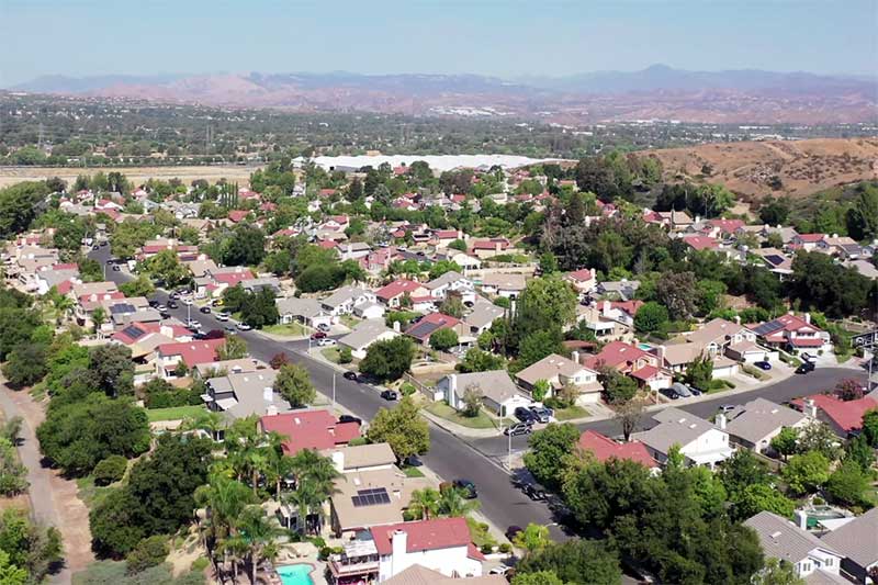 Aerial Shot of Claibourne Neighborhood in Circle J Ranch
