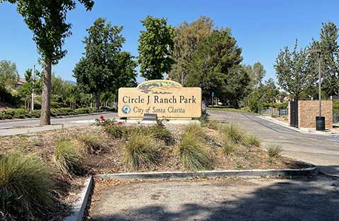 Circle J Ranch Park Sign