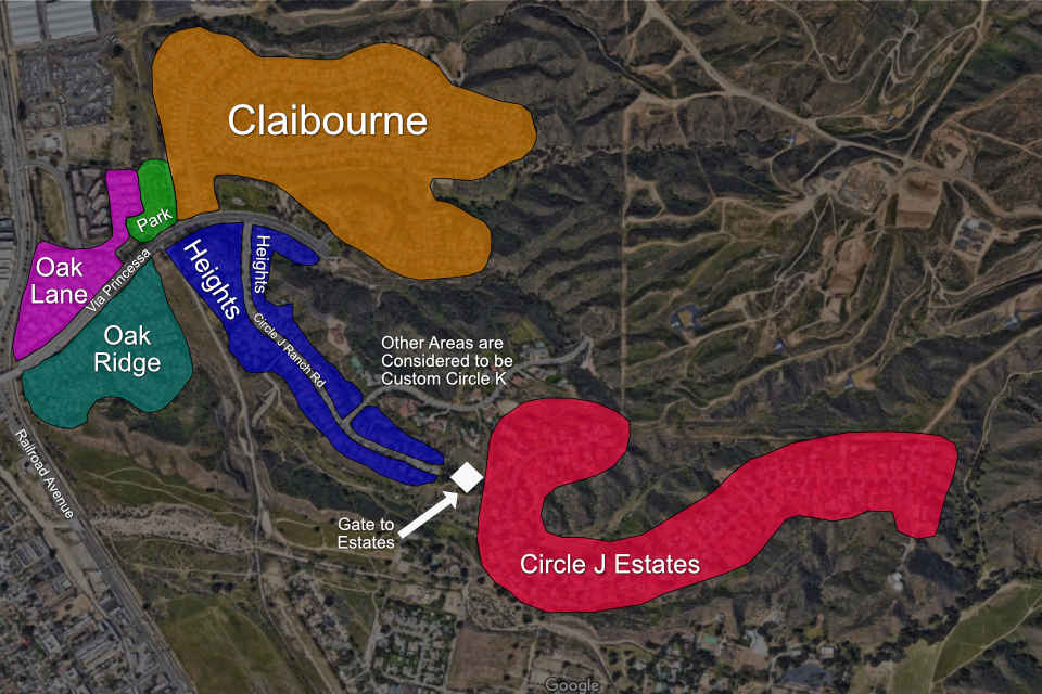 Subdivision Map of Circle J Ranch