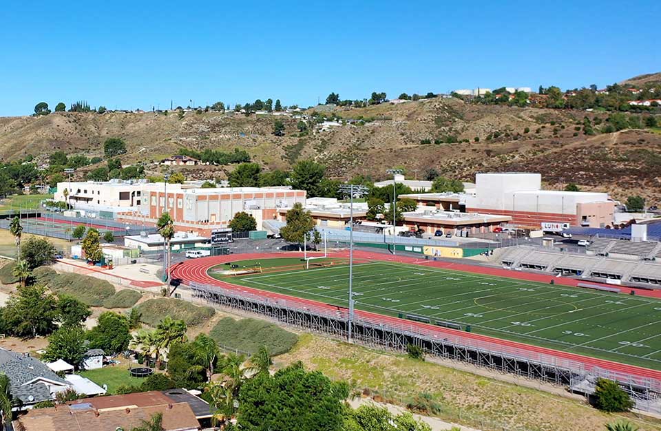 Aerial Shot of Canyon High School