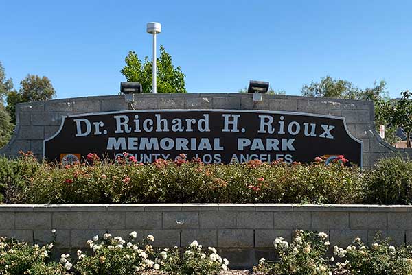 Richard Rioux Park Signage