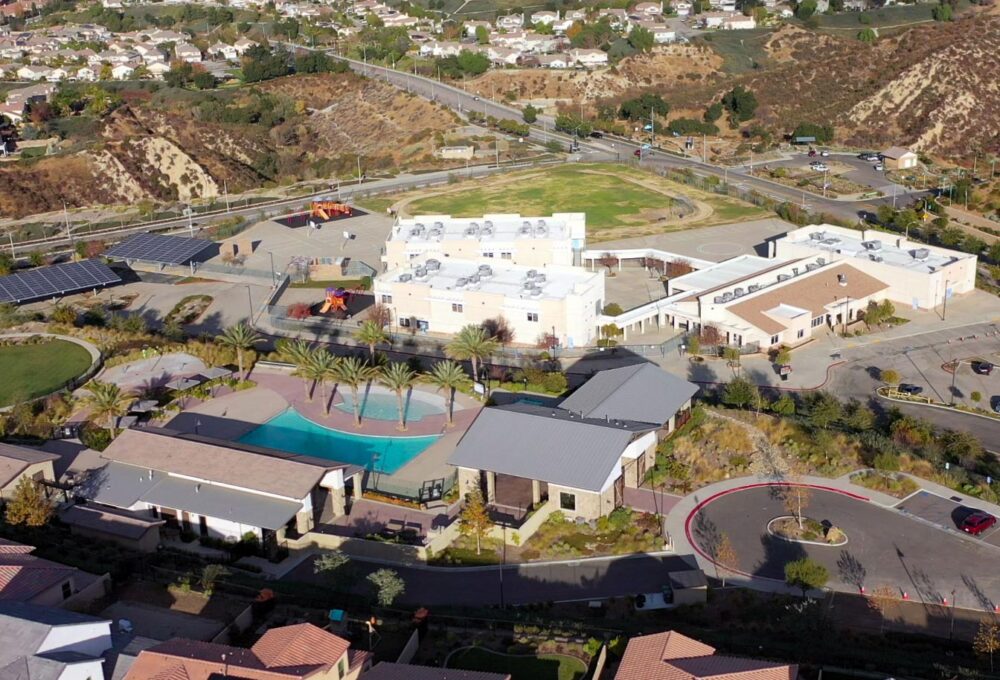 Aerial Aliento Recreation Area and Elementary School