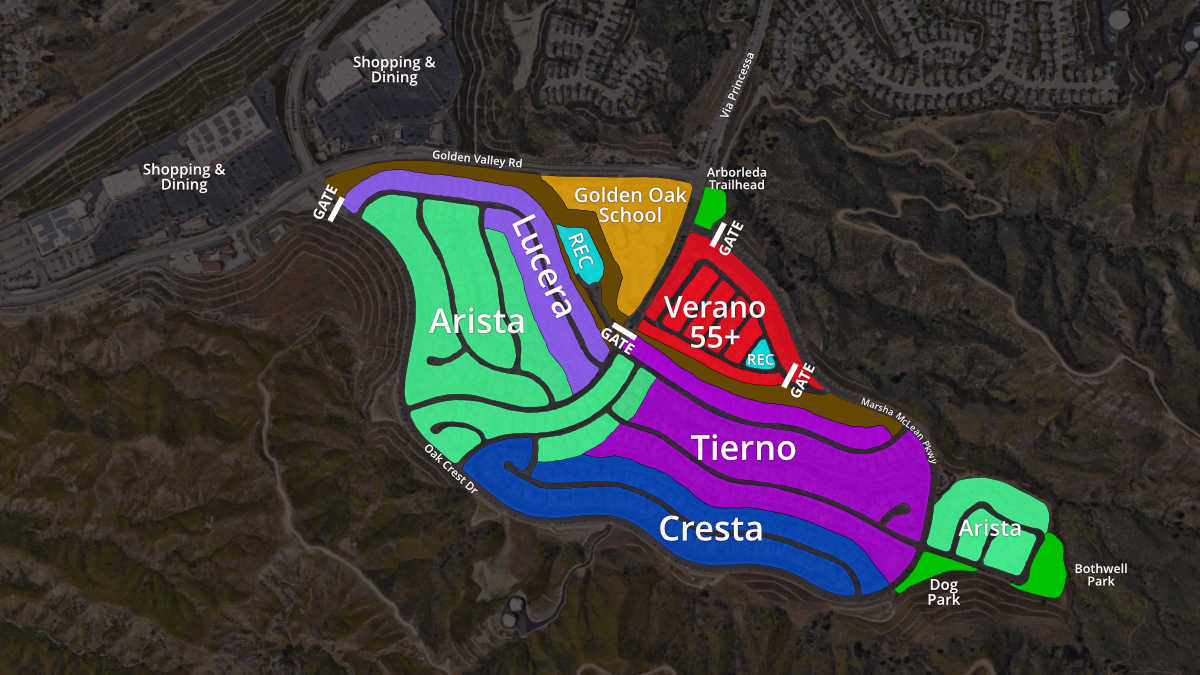 Map of Aliento Neighborhoods in 2023