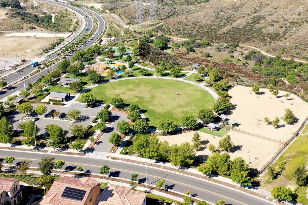 Aerial Shot of Golden Valley Park