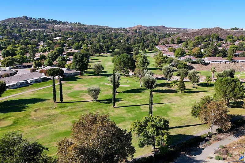 View of Friendly Valley Golf Course Facing South