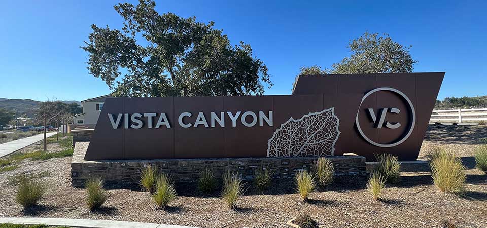 Vista Canyon Community Sign
