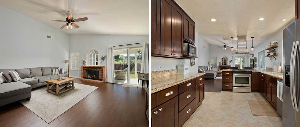 Living Room and Kitchen at 23005 Magnolia Glen Drive