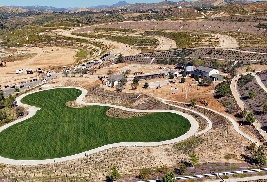 Aerial View of the HOA Recreation Area in Williams Ranch in Apr 2026