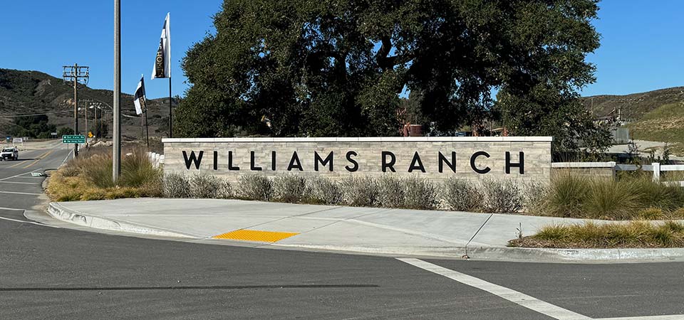 Williams Ranch Monument and Signage