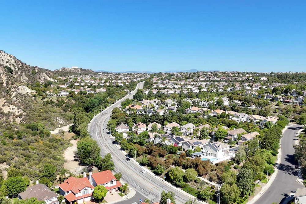 Aerial Viewo of Poe Pkwy in Stevenson Ranch