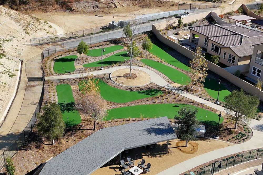 Aerial of Oasis Putting Greens
