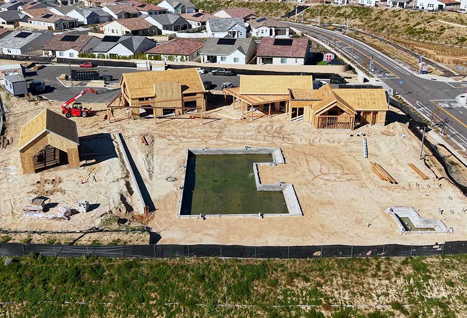 Aerial of The Retreat Recreation Area in Tesoro Highlands in Jan 2026