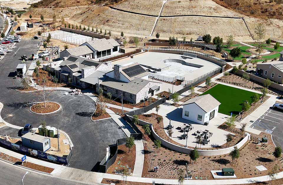 Pool Area in 55+ Villas at Tesoro Highlands