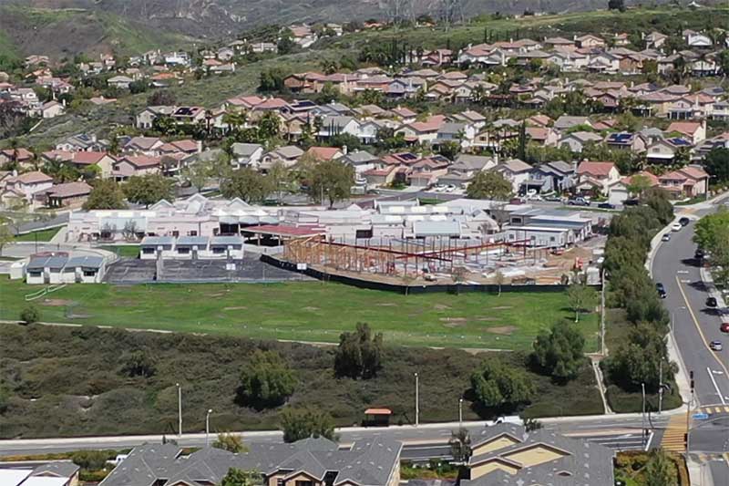Aerial View of Plum Canyon Elementary School