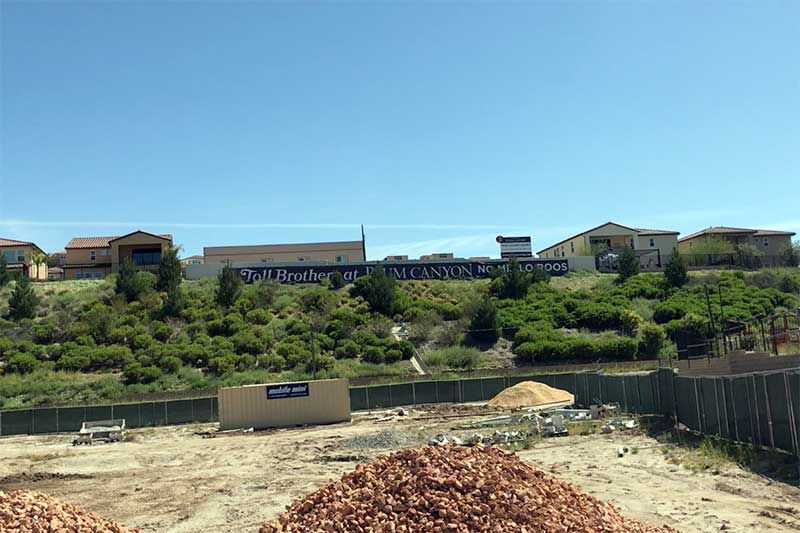 Toll Bros Hillside Homes in Plum Canyon