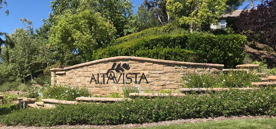 Alta Vista Community Sign