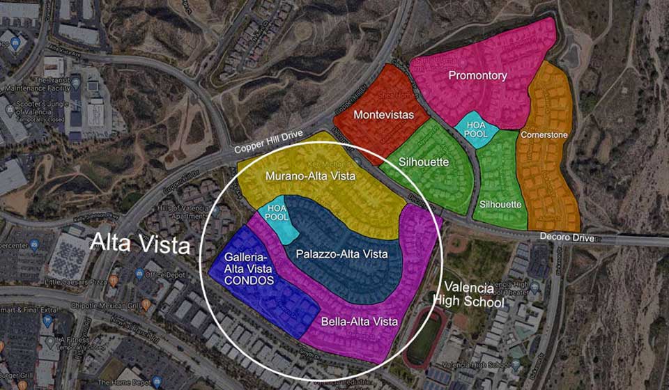 Alta Vista Subdivision Map