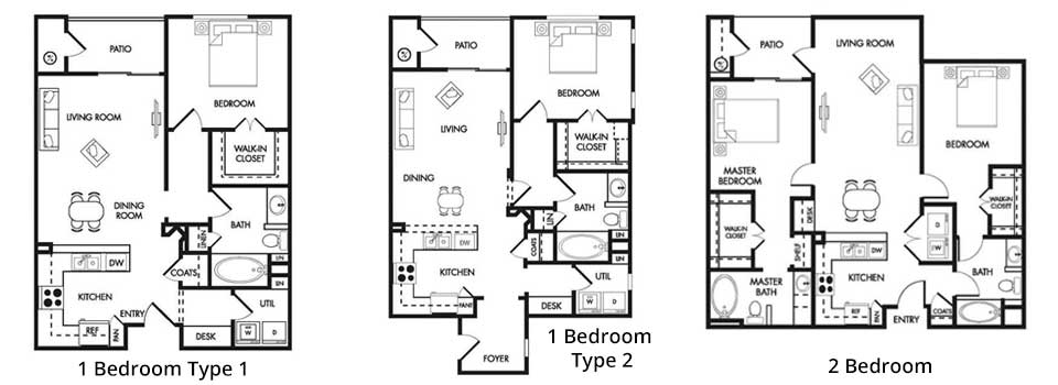 Condo Floor Plans for Villas and Madisons