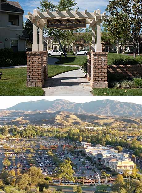 Creekside Common Area and Aerial View of Bridgeport Marketplace