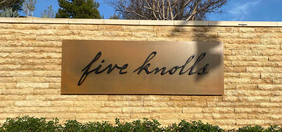 Five Knolls Community Signage