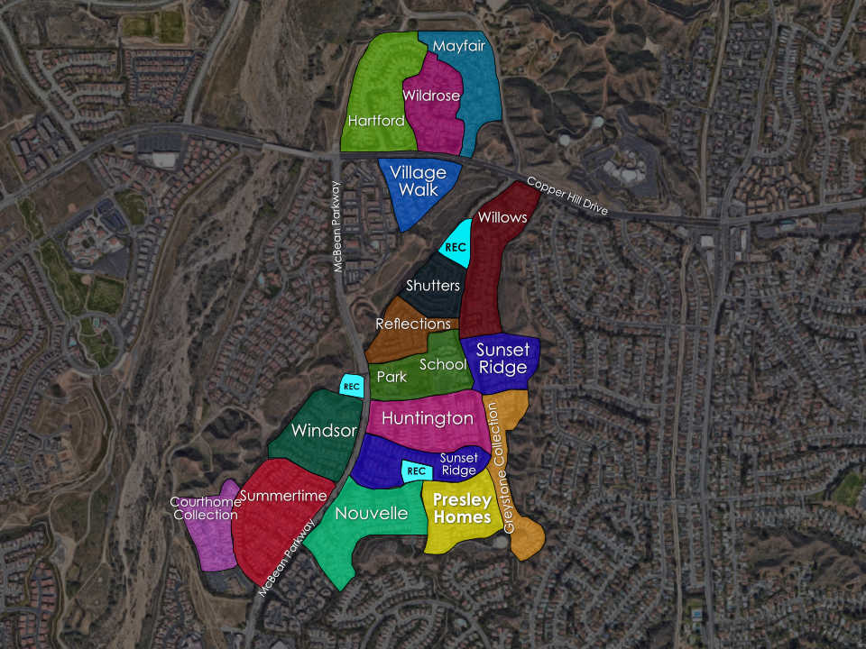 Map of Northpark Neighborhoods