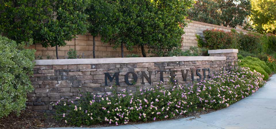 Montevista Neighborhood Sign