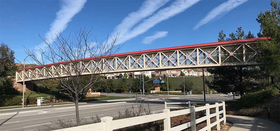 Pedestrian Bridge Connects West Creek to West Hills
