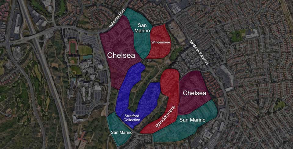 Summit Community Subdivisions Map