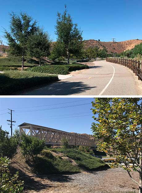 Trail and Bridge in Villa Metro