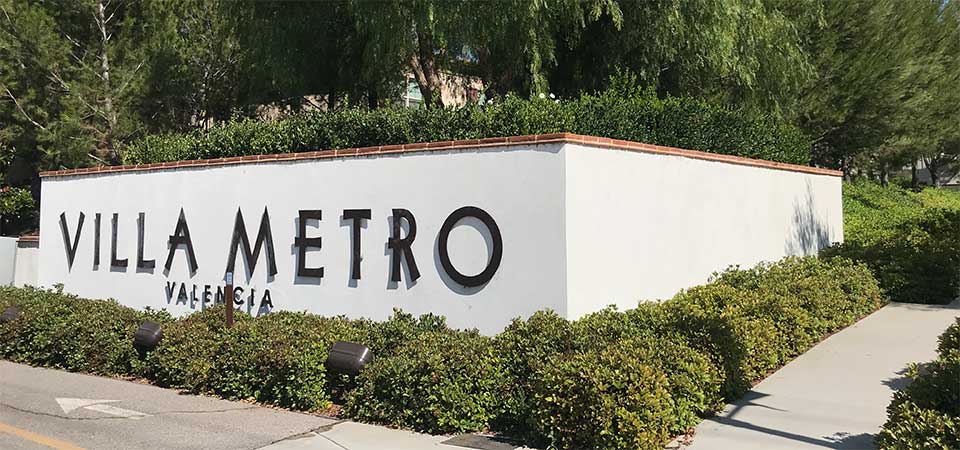 Villa Metro Community Signage