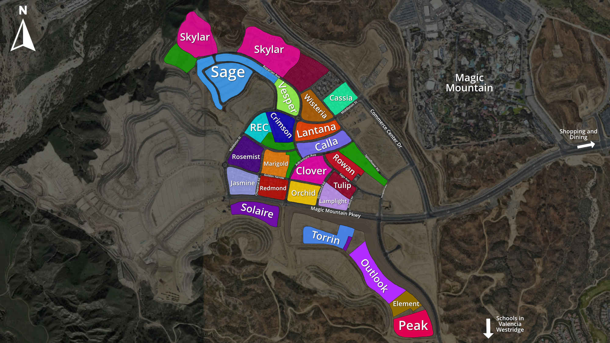 New Housing Construction In Valencia CA Matt Meray   2024 Map Neighborhoods In Valencia 