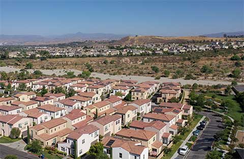 Aerial Shot of New Development in Saugus