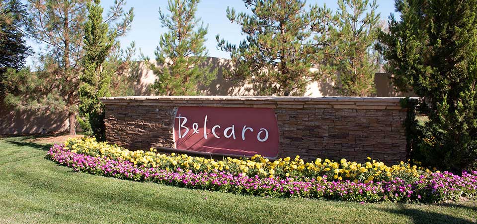 Belcaro Community Sign at Main Entrance