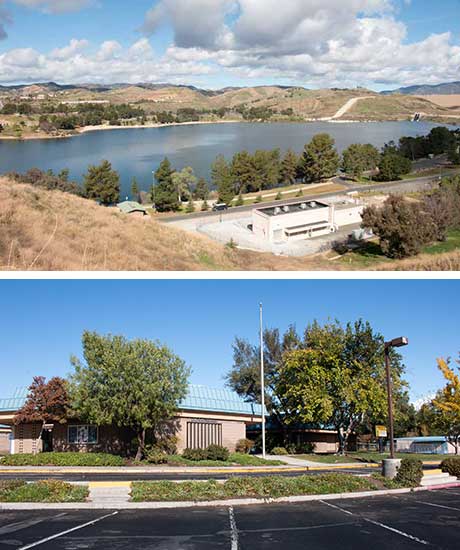 Castaic Lower Lake and Live Oak School