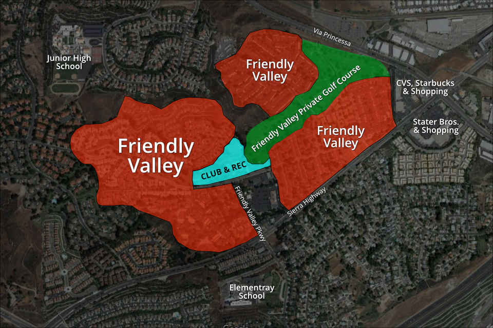 Friendly Valley Community Map 2