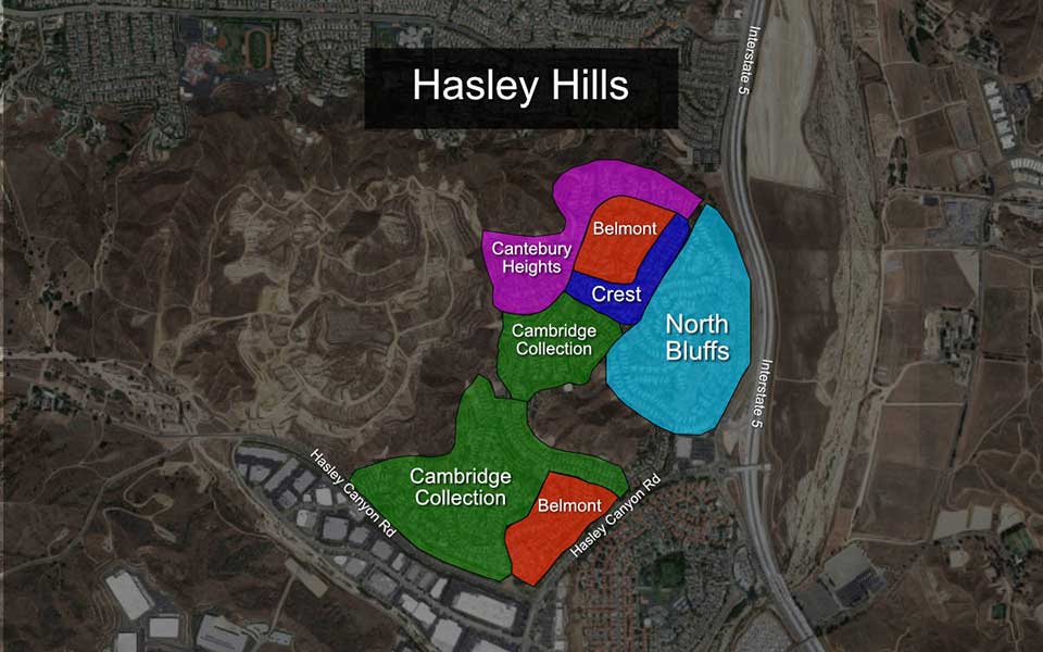 Hasley Hills Subdivisions Mapped