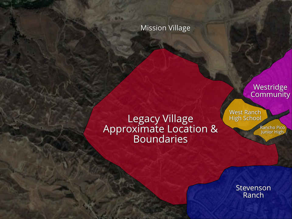 Legacy Village Boundary Map