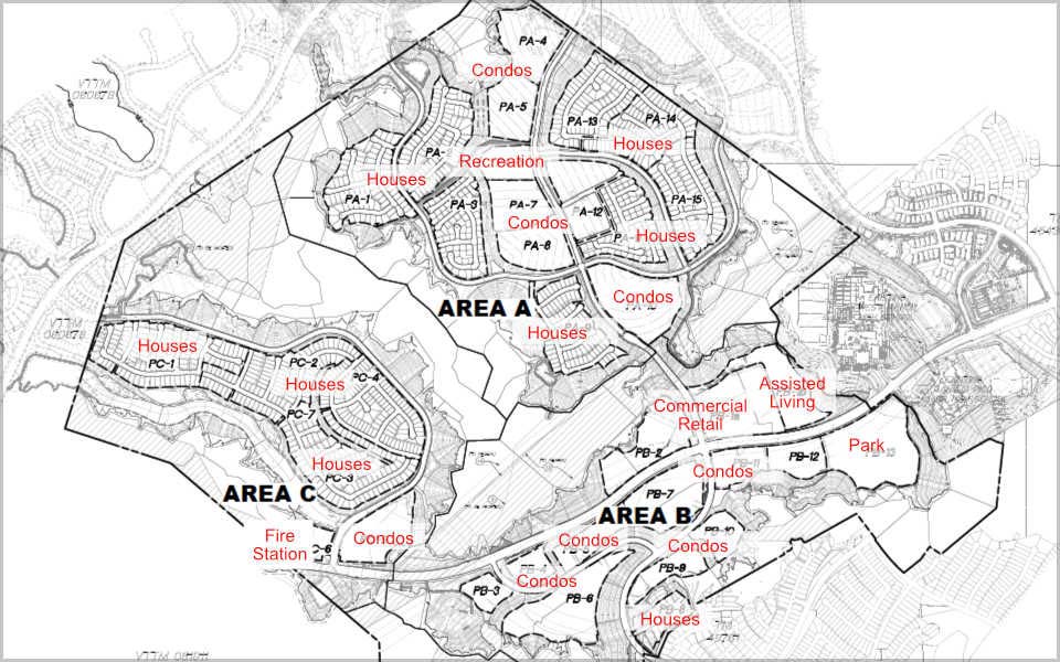 Legacy Village Lots Map