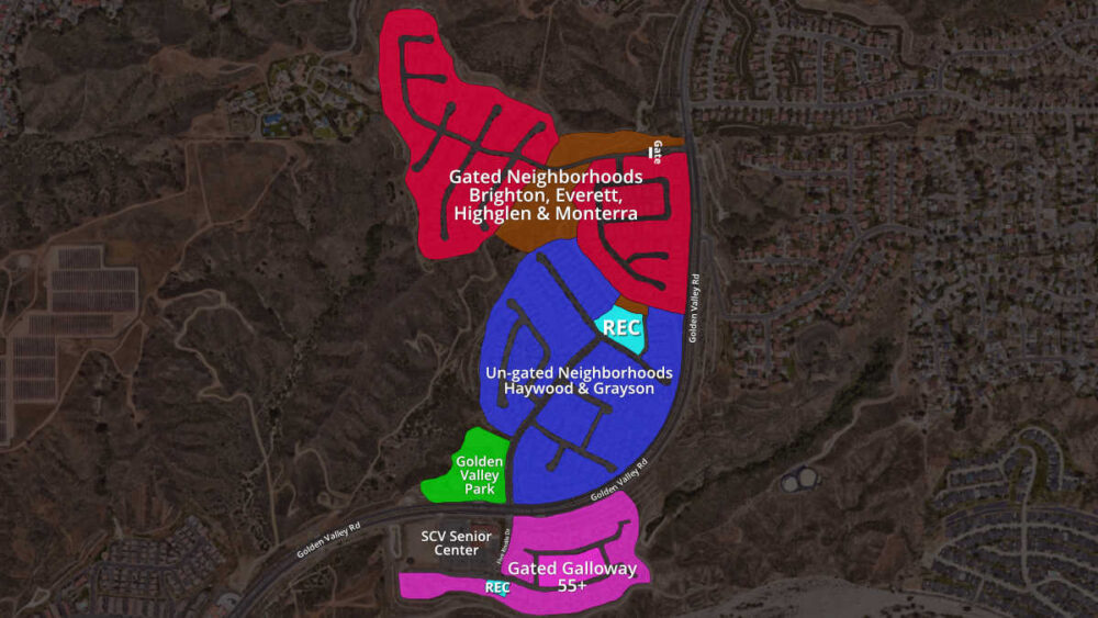 Map Five Knolls Neighborhoods