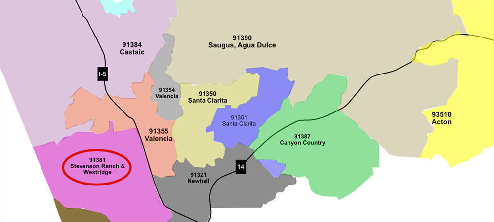 91381 Zip Code Map