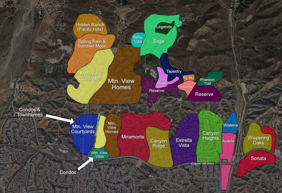 Copper Hill Condos Map