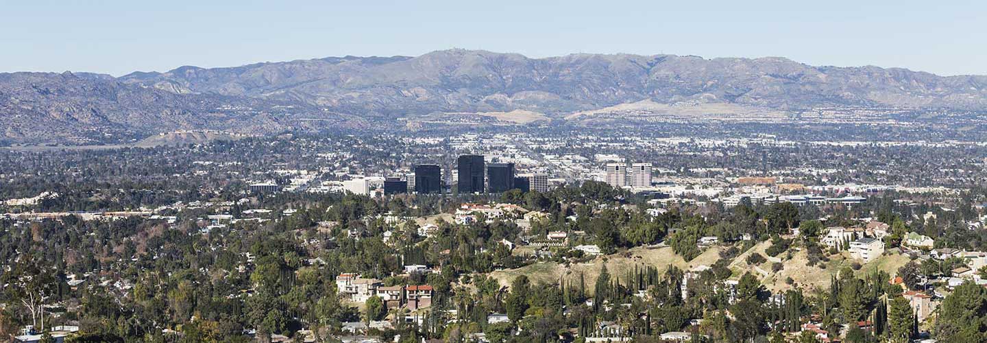 Aerial Shot of San Fernando Valley