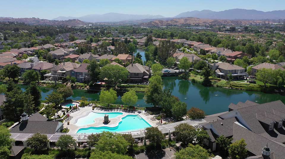 Bridgeport Community Aerial Shot