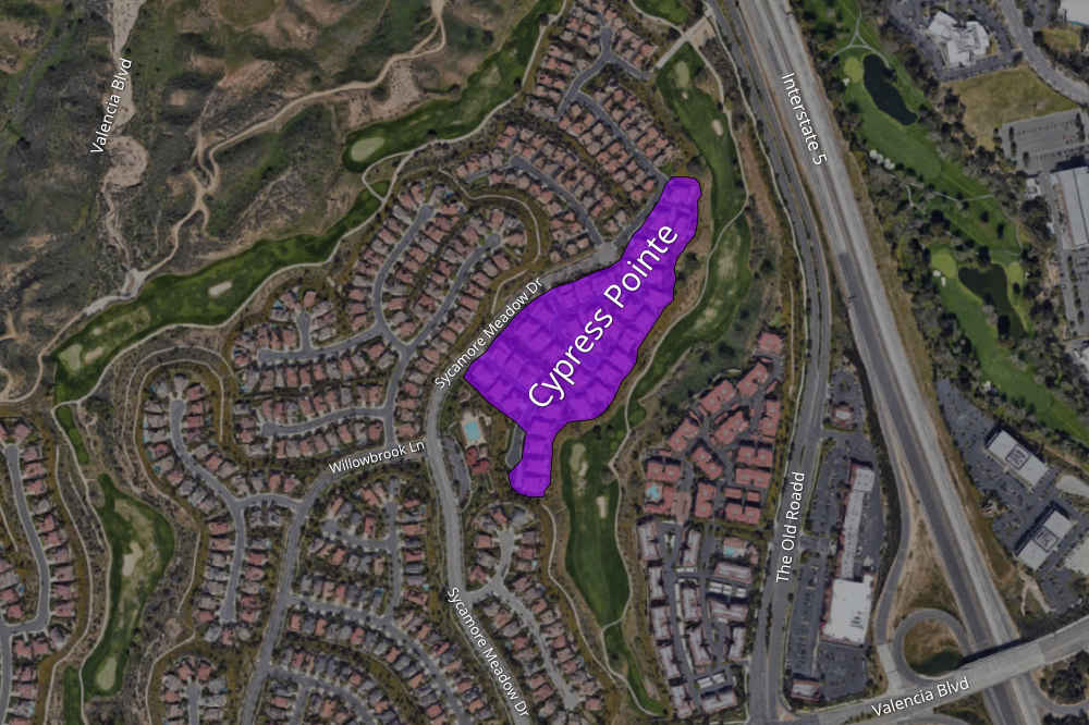 Map Highlighting the Cypress Pointe Complex
