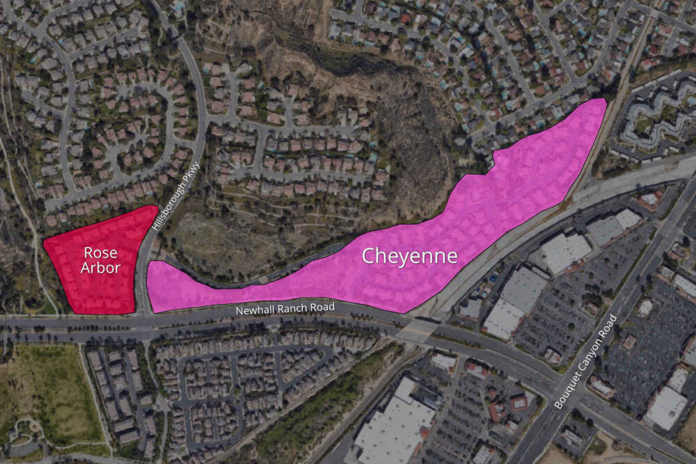 Map to Cheyenne and Rose Arbor